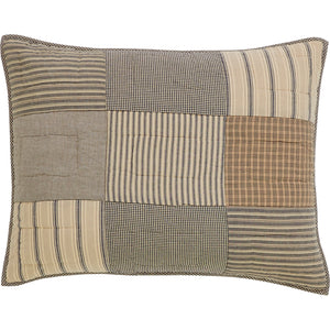 Sawyer Mill Charcoal Patchwork Block 5pc Daybed Quilt Set