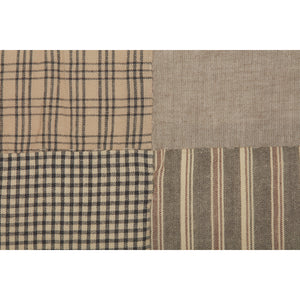 Sawyer Mill Charcoal Patchwork Block 5pc Daybed Quilt Set