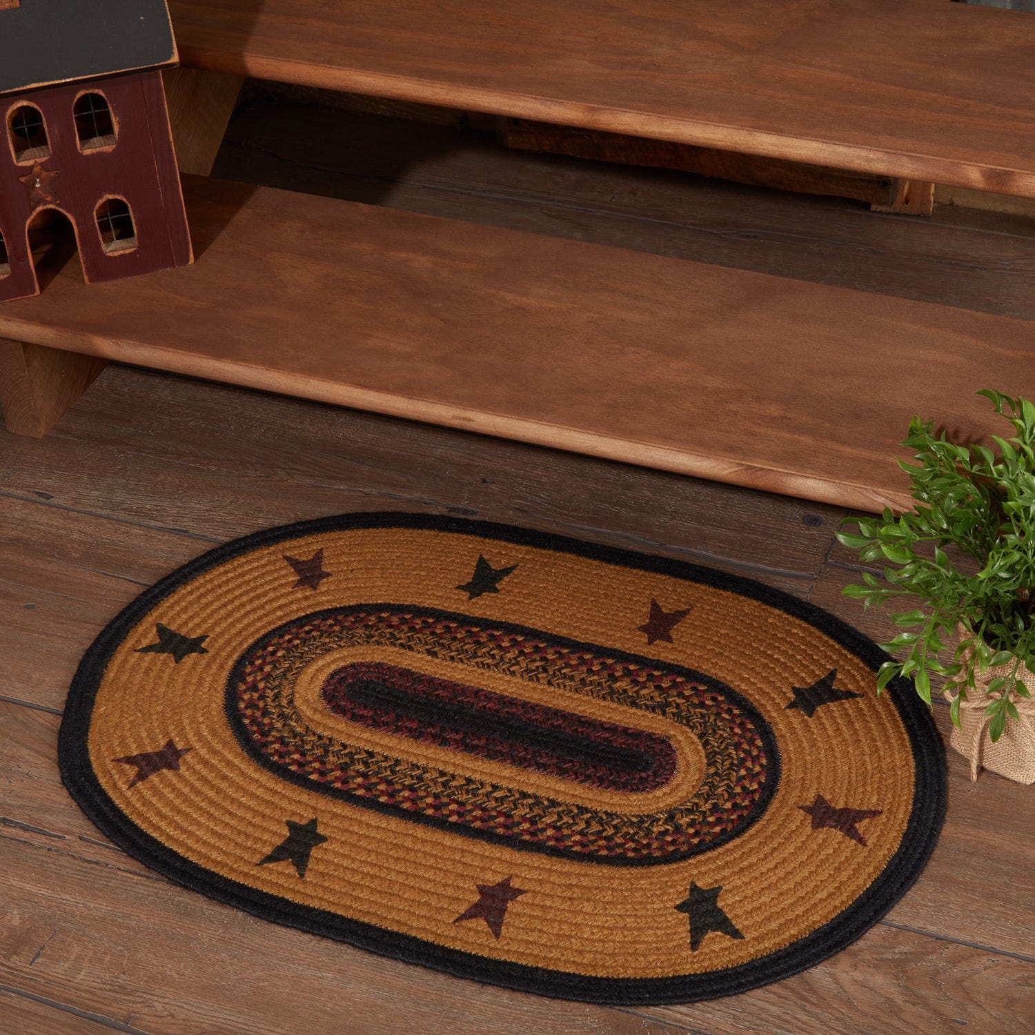 Heritage Farms Oval Star Rug