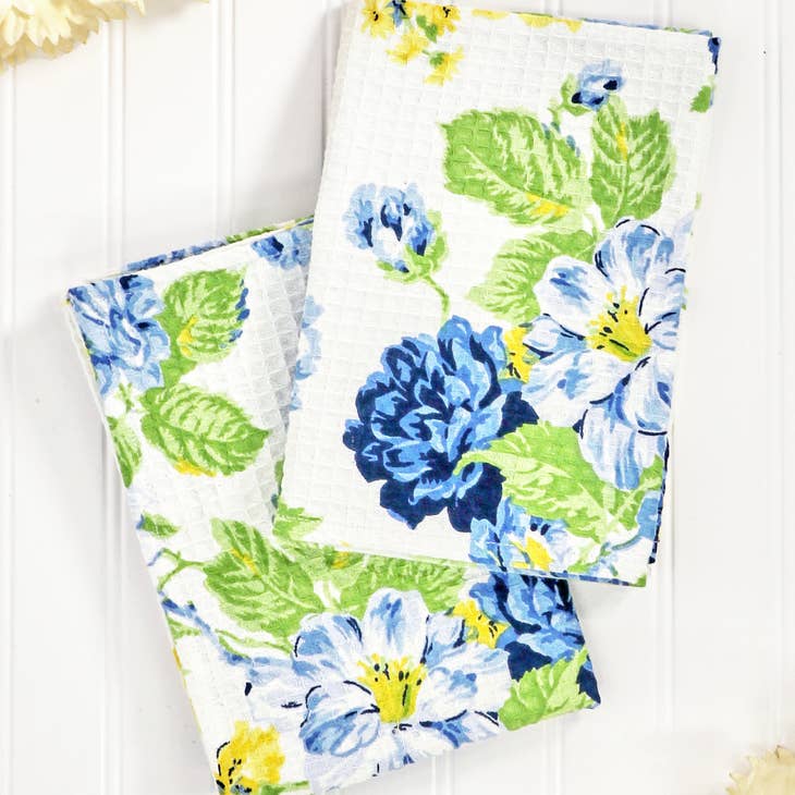 Everlasting Floral Dishtowel Set of 2