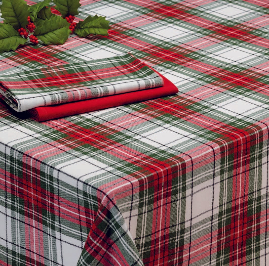 Christmas Plaid Tablecloth