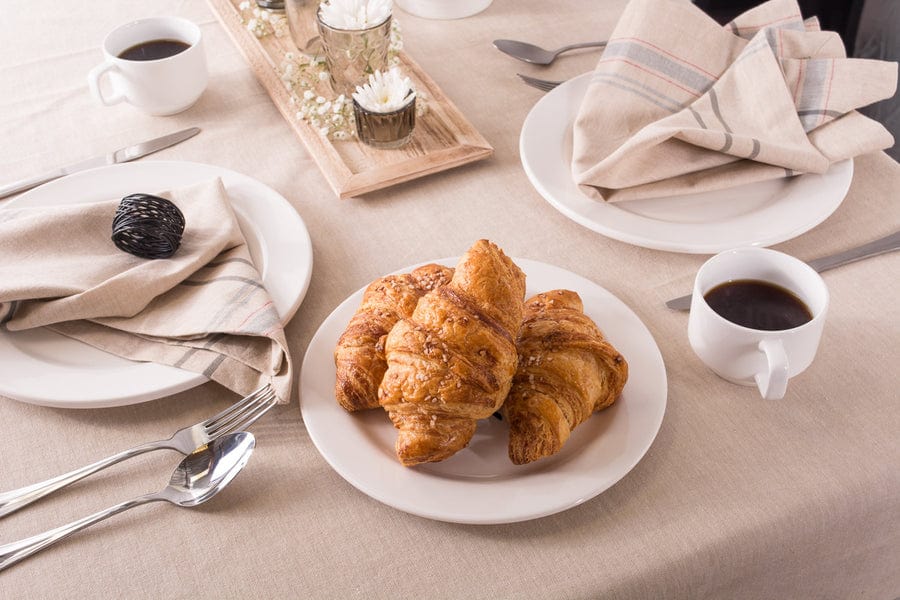 Natural French Stripe Tablecloth