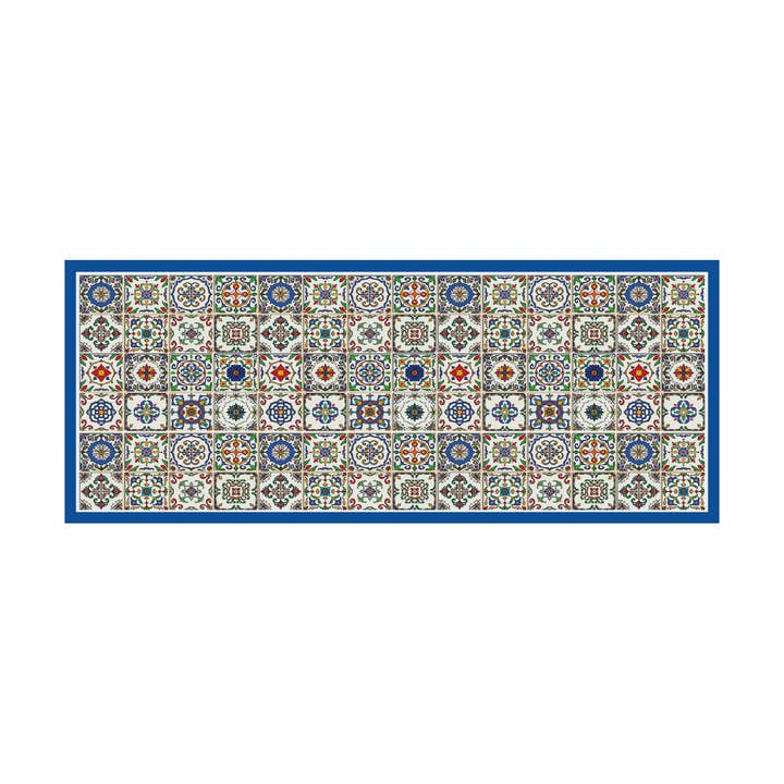 Spanish Tile Vinyl Floor Mat