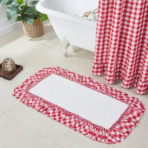 Annie Red Buffalo Check Bath Mat