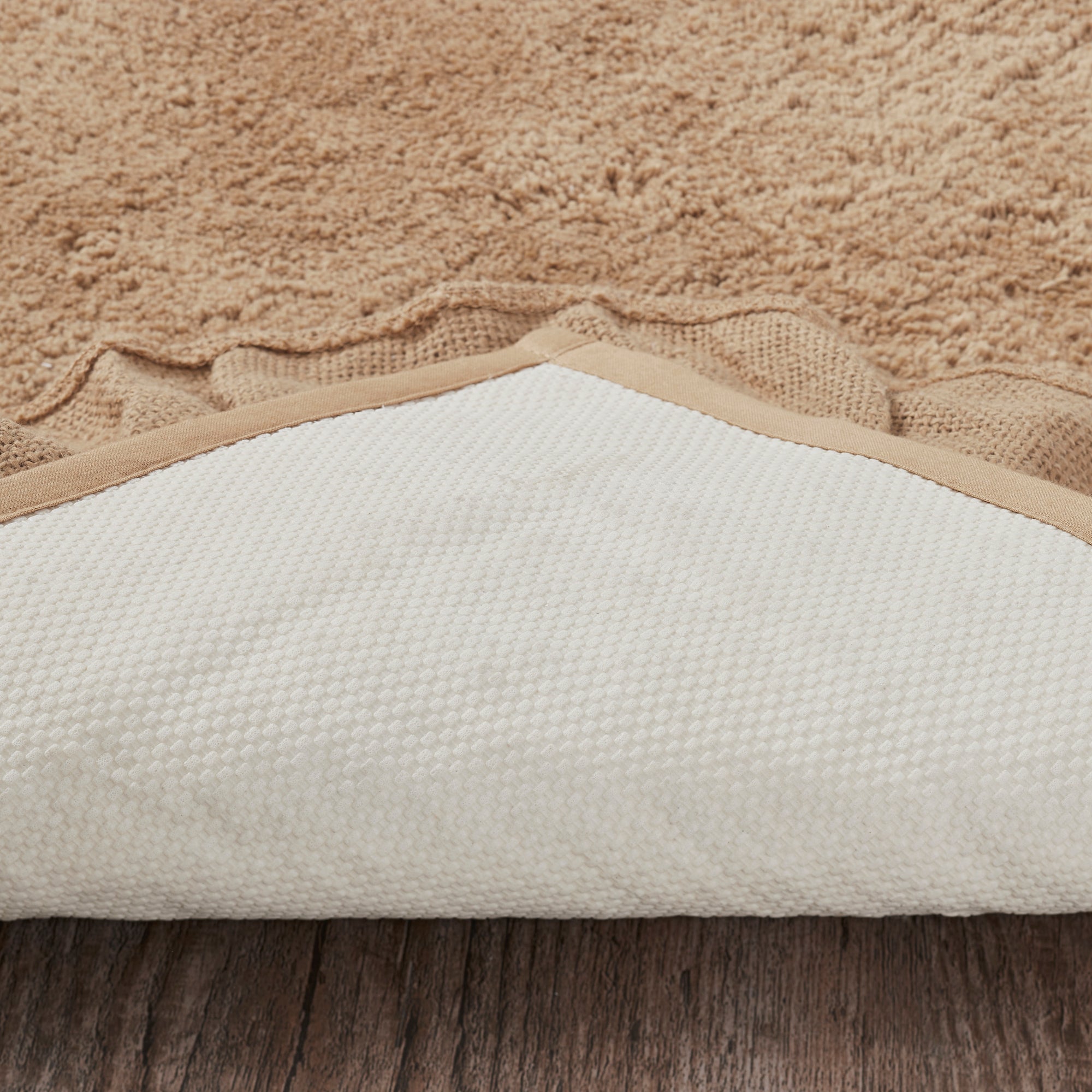 Burlap Natural w/ Black Check Bath Mat