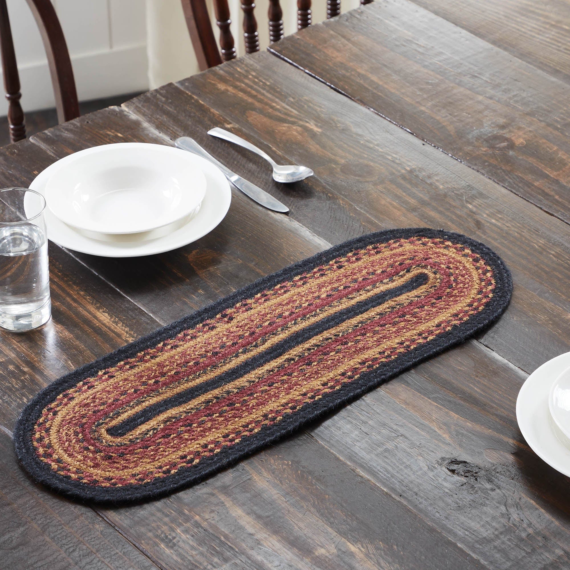 Heritage Farms Jute Table Runner 24"