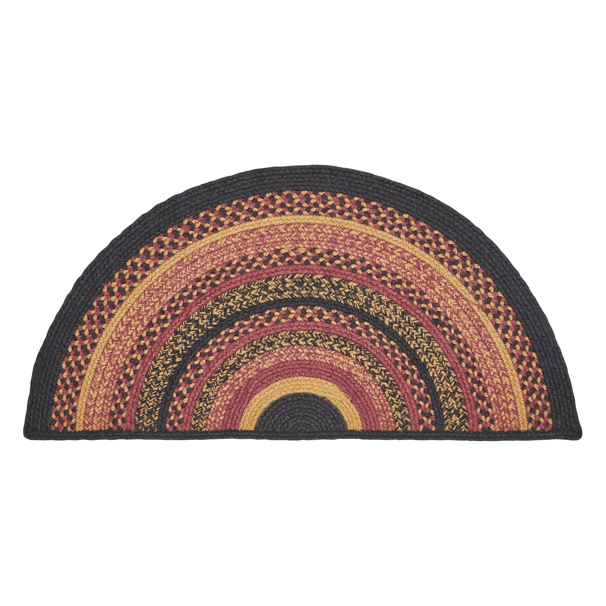 Half Rugs Heritage Farms Braided Half Circle Rug - Retro Barn Country Linens