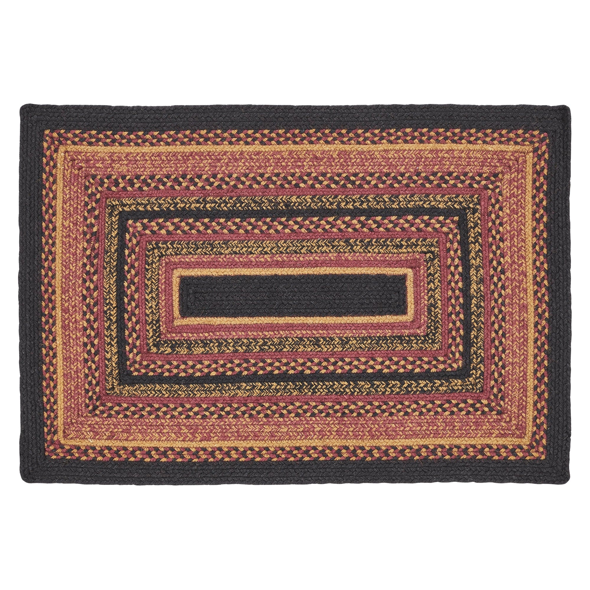 Heritage Farms Jute Rectangle Braided Rug w/ Pad