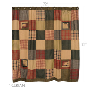 Tea Cabin Patchwork Shower Curtain