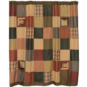 Tea Cabin Patchwork Shower Curtain