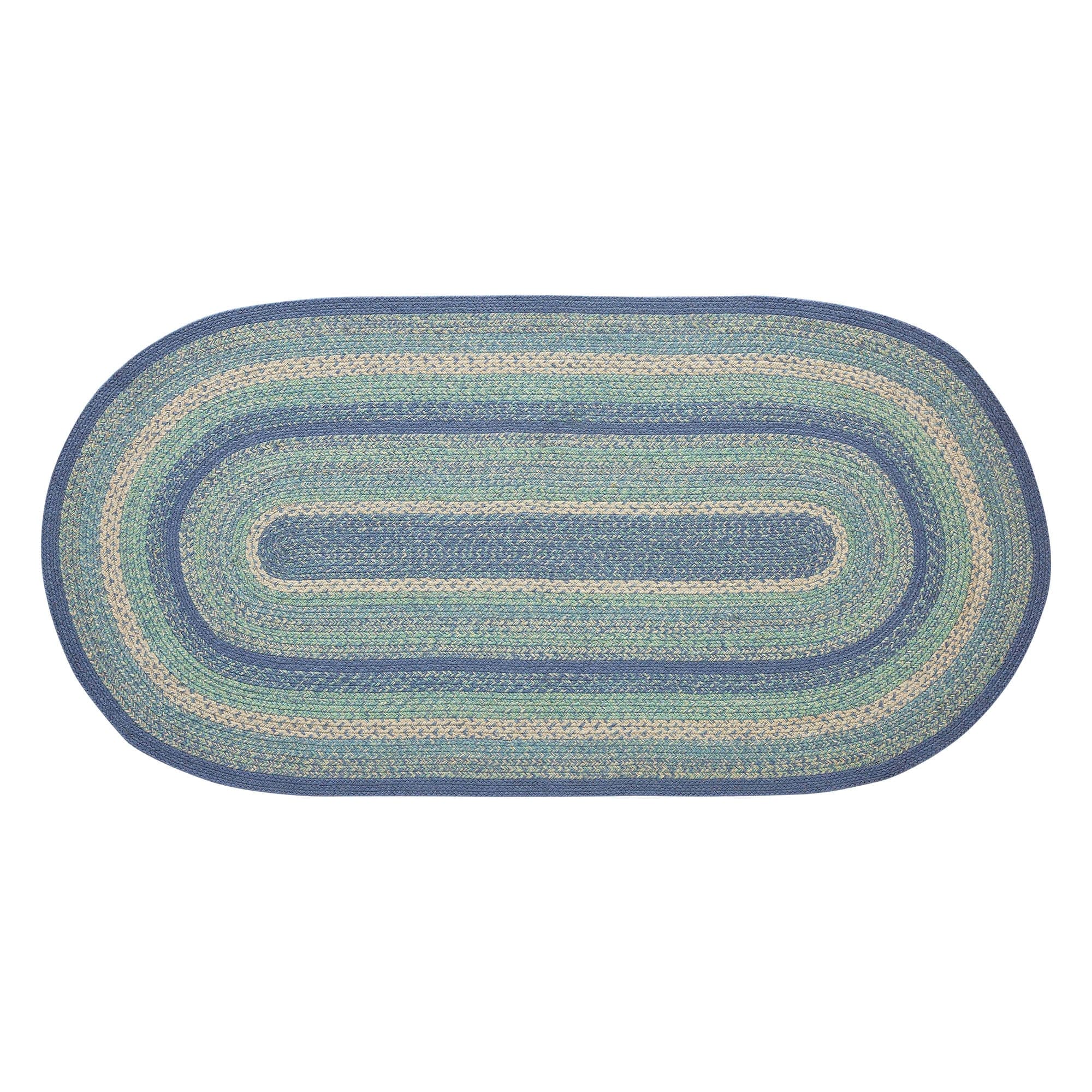 Jolie Jute Oval Braided Rug w/ Pad