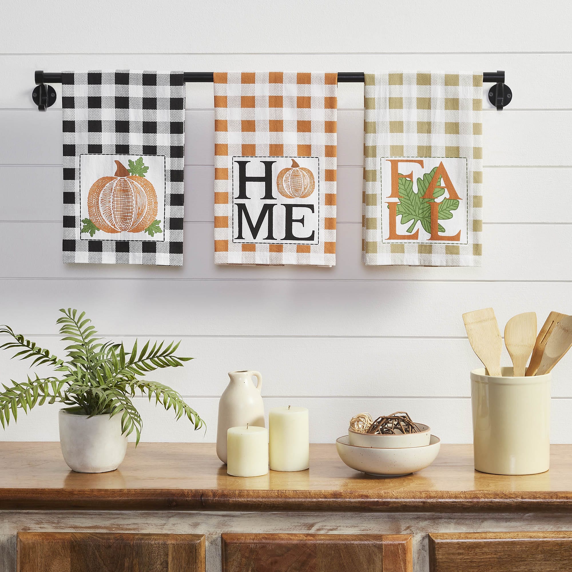 VHC Brands Annie Check Tea Towel - Thumbnail 2
