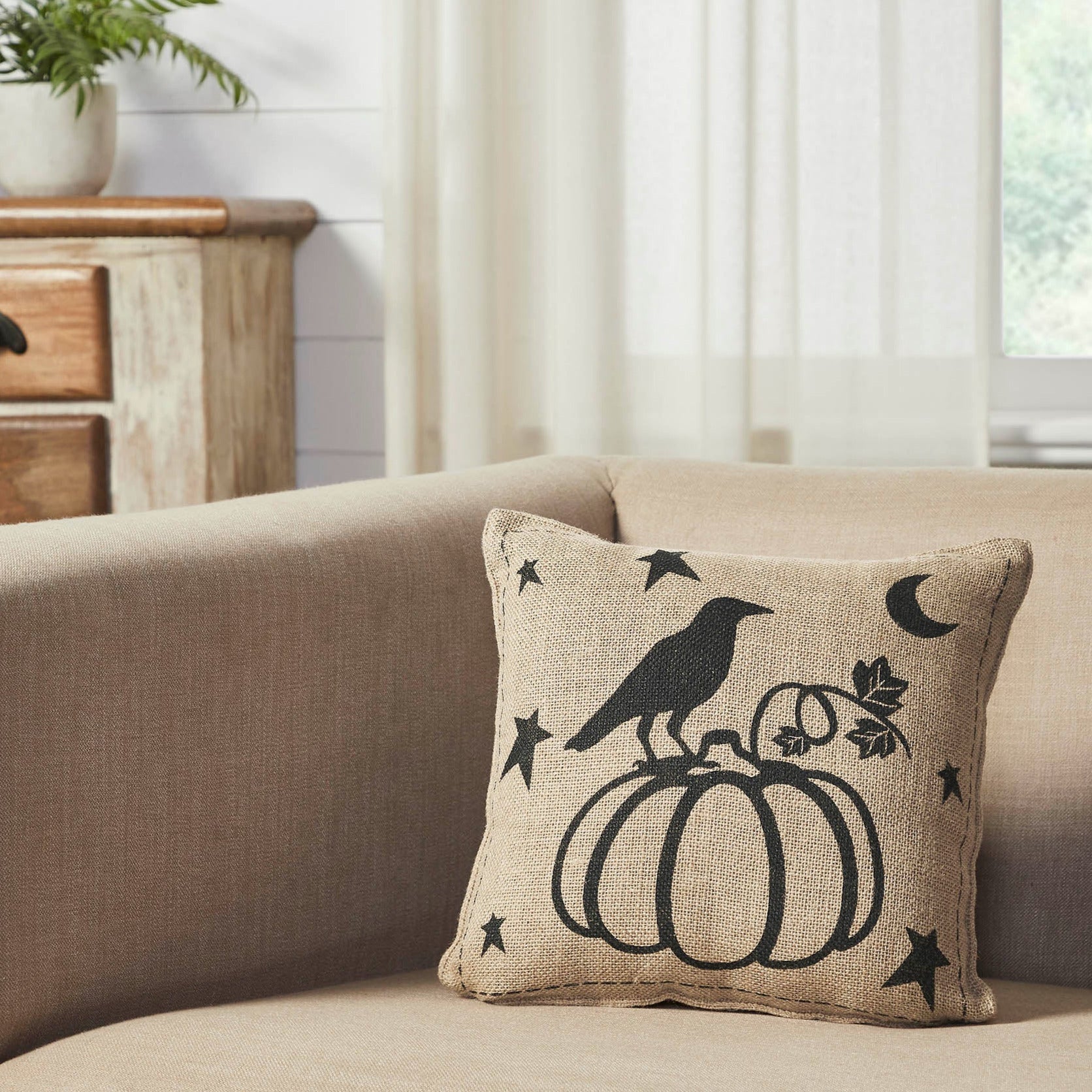 Raven Harvest Pillow 12" x 12"