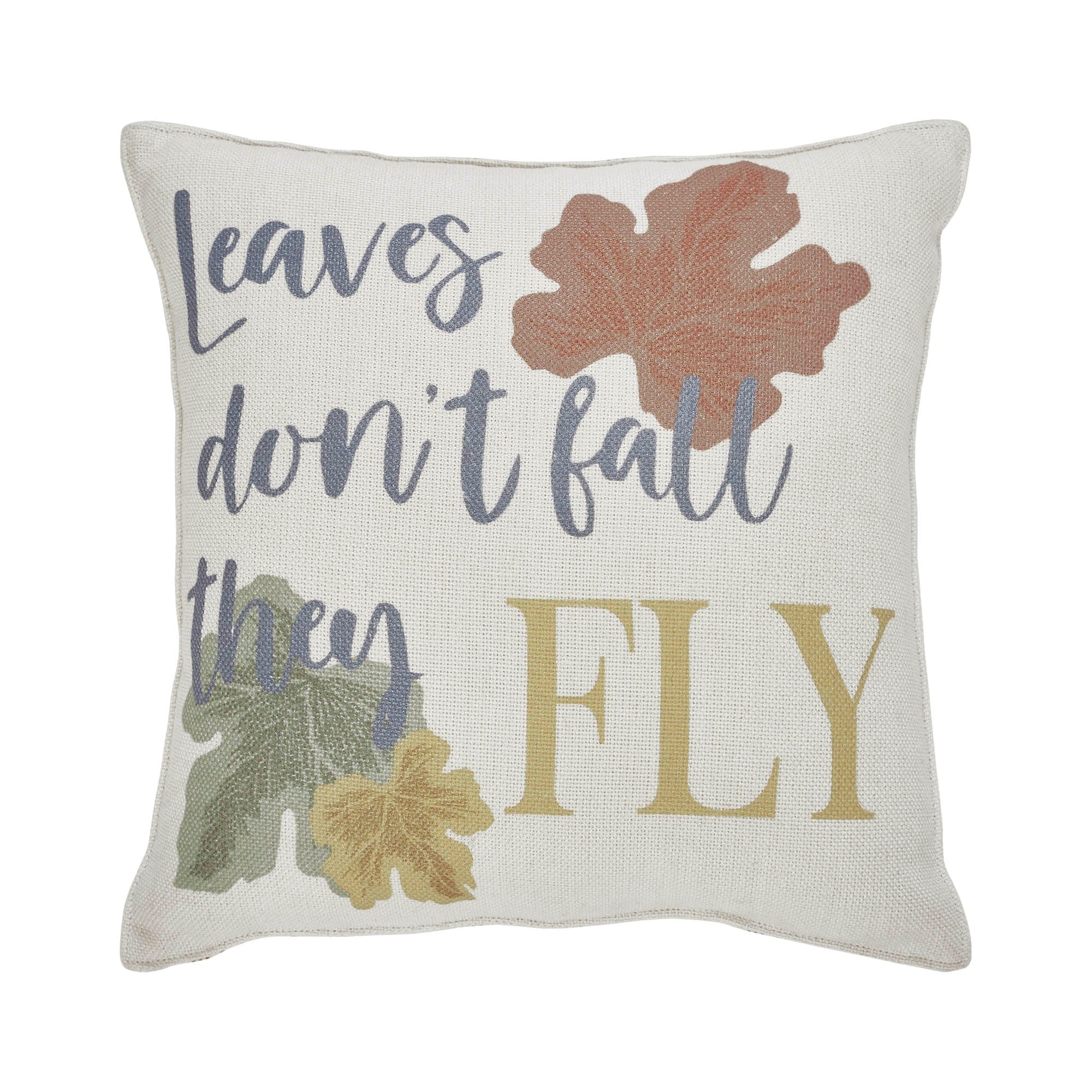 Bountifall Leaves Fly Pillow