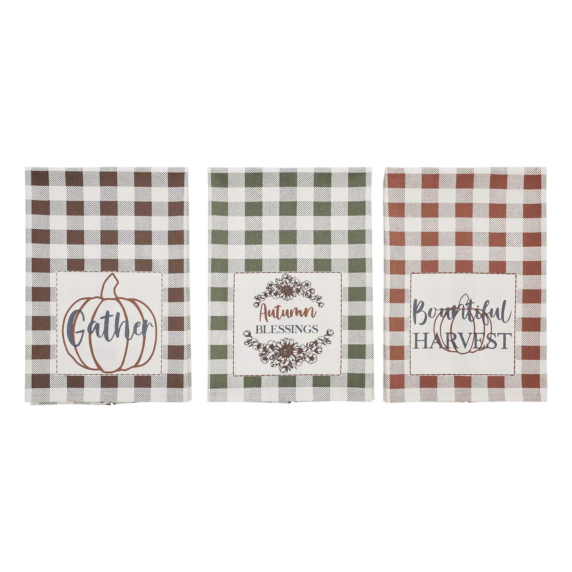 Bountifall Harvest Theme Tea Towel Set