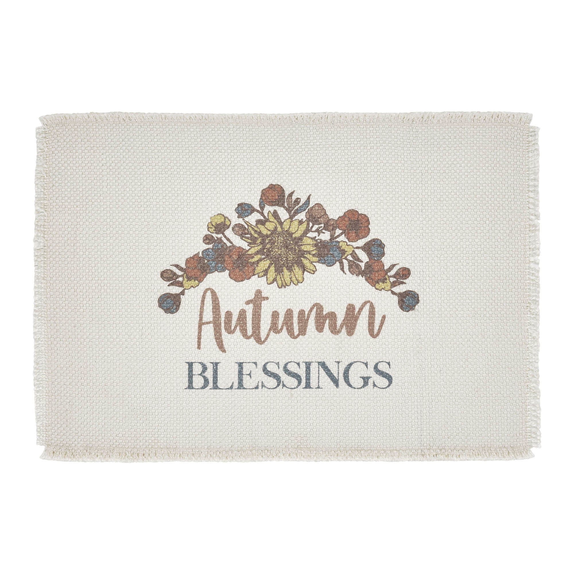 Bountifall Autumn Blessings Placemat Set of 2