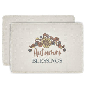 Bountifall Autumn Blessings Placemat Set of 2