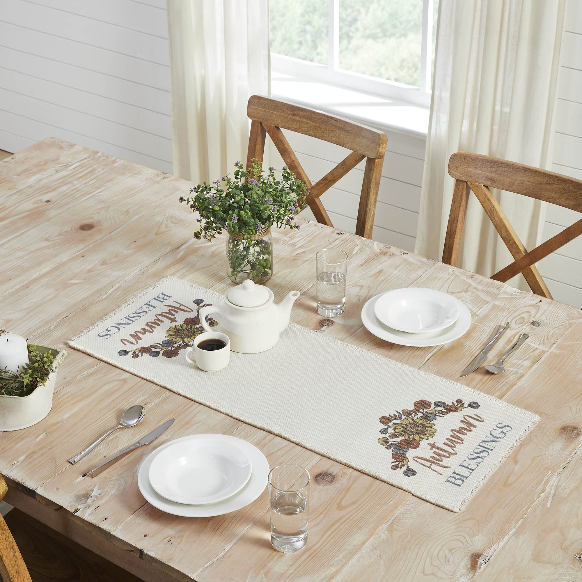 Bountiful Autumn Blessings Table Runner