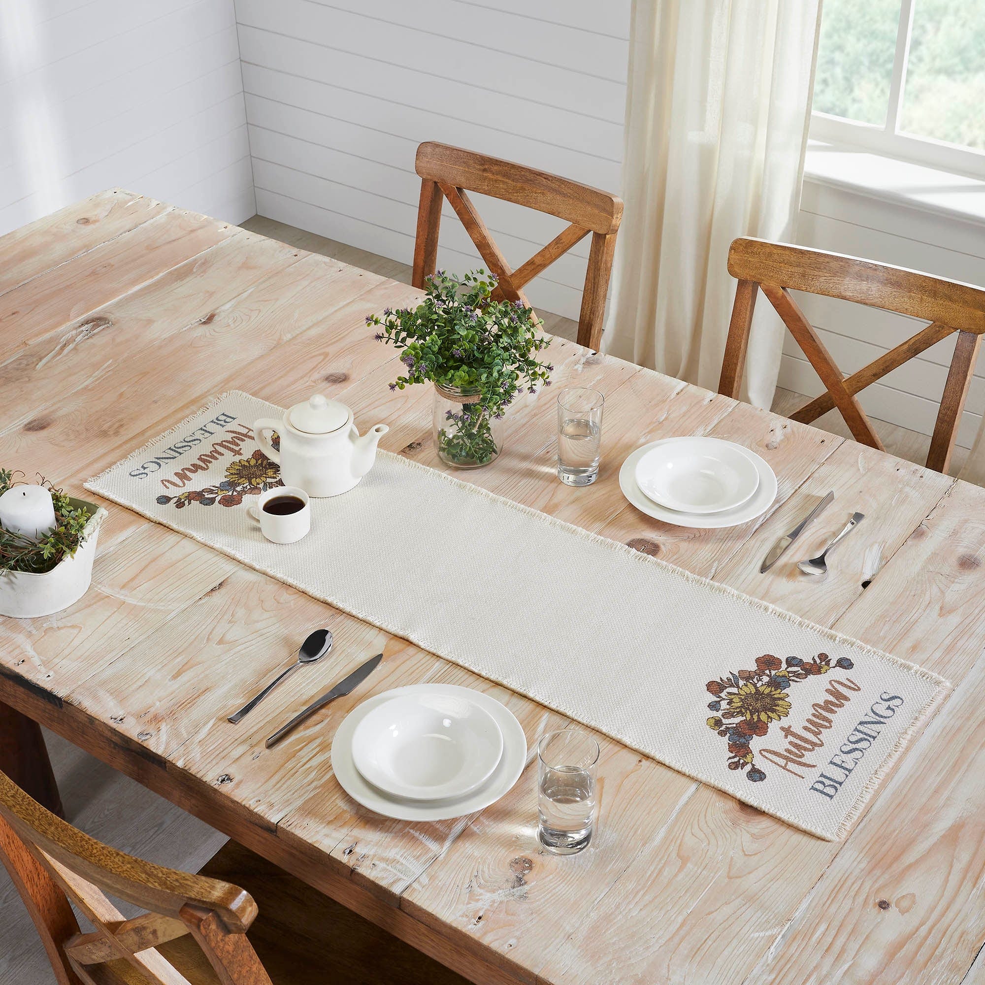 Bountiful Autumn Blessings Table Runner