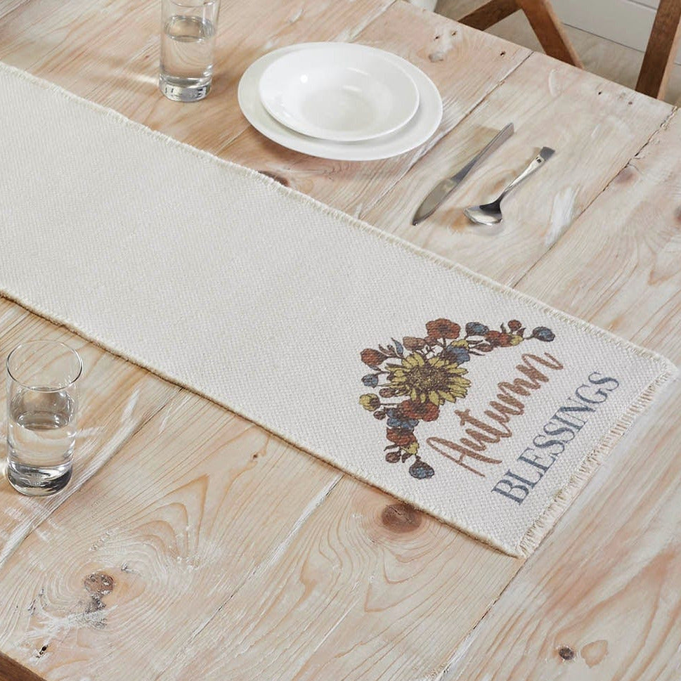 Bountiful Autumn Blessings Table Runner