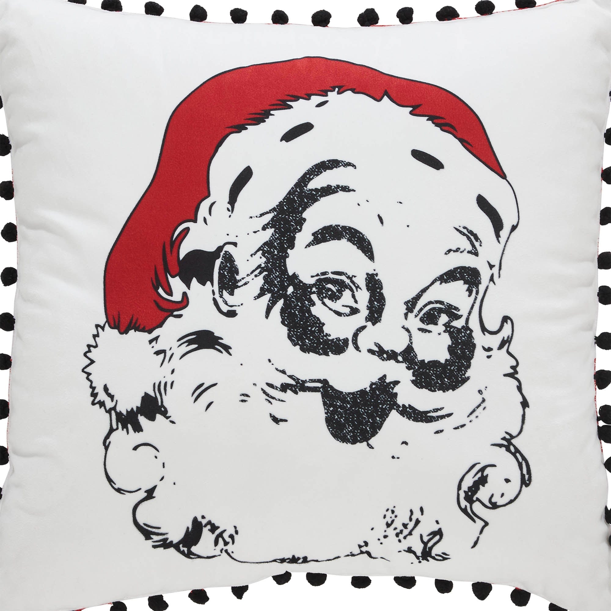 Annie Red Check Vintage Santa Pillow