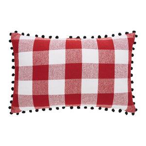 Annie Red Check Good Night Pillow