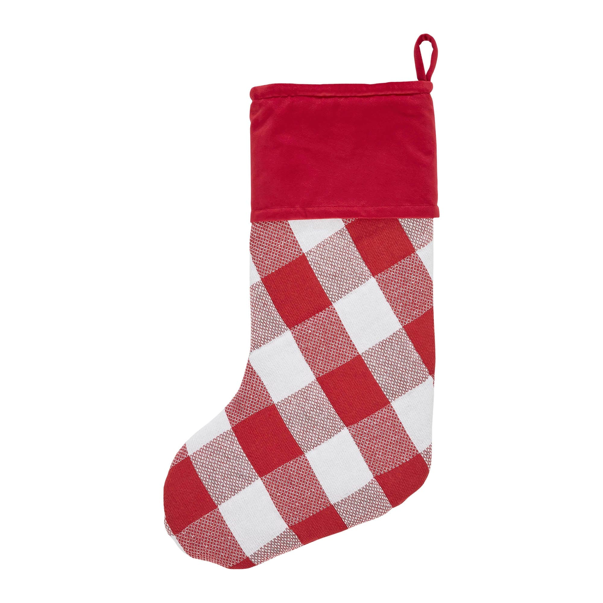 Annie Buffalo Red Check Stocking