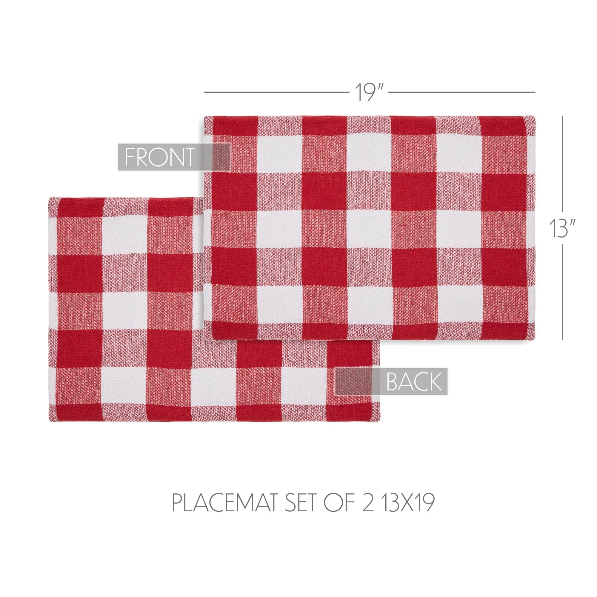 Annie Buffalo Red Check Placemat Set of 2