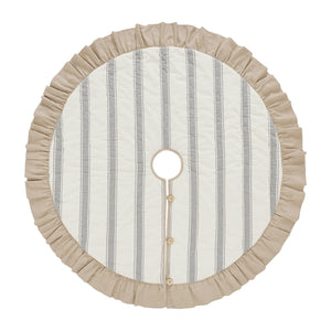 Grace Grain Sack Stripe Tree Skirt