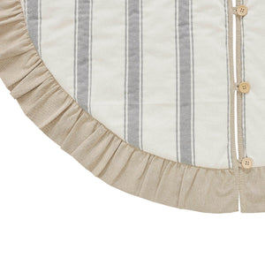 Grace Grain Sack Stripe Tree Skirt