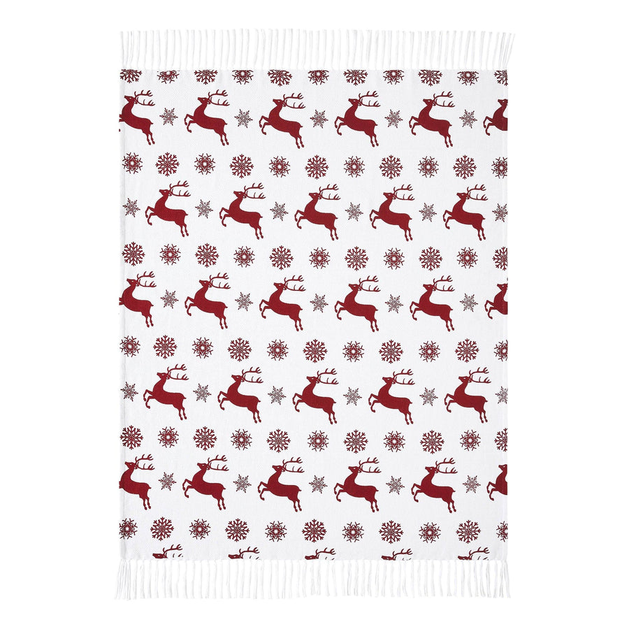 Scandia Snowflake Woven Throw