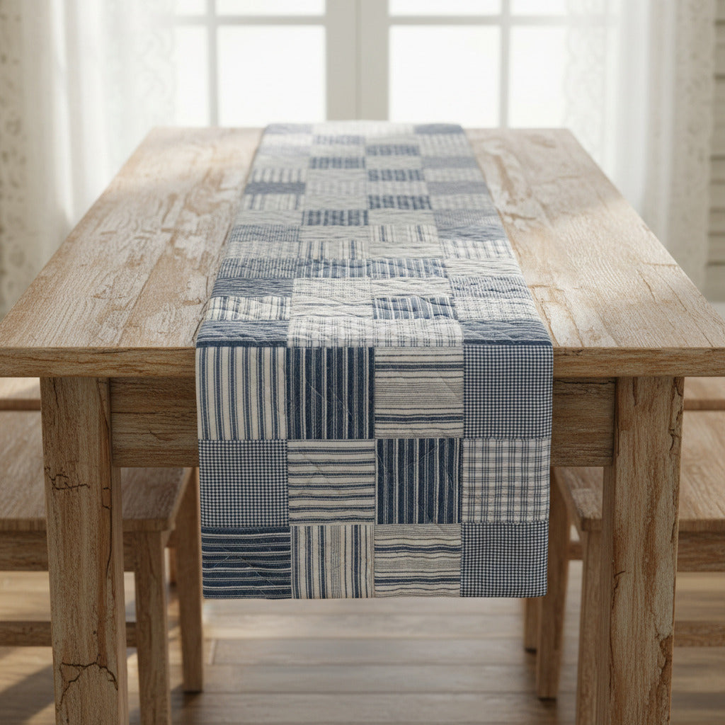 Sawyer Mill Blue Quilted Table Runner