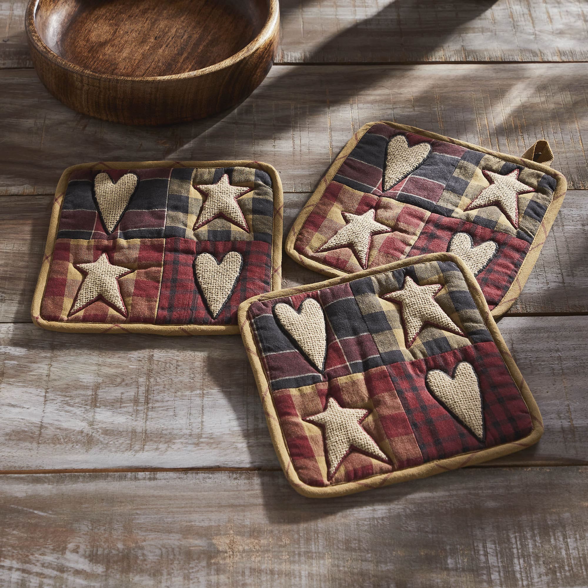 Connell Patchwork Pot Holder Set of 3