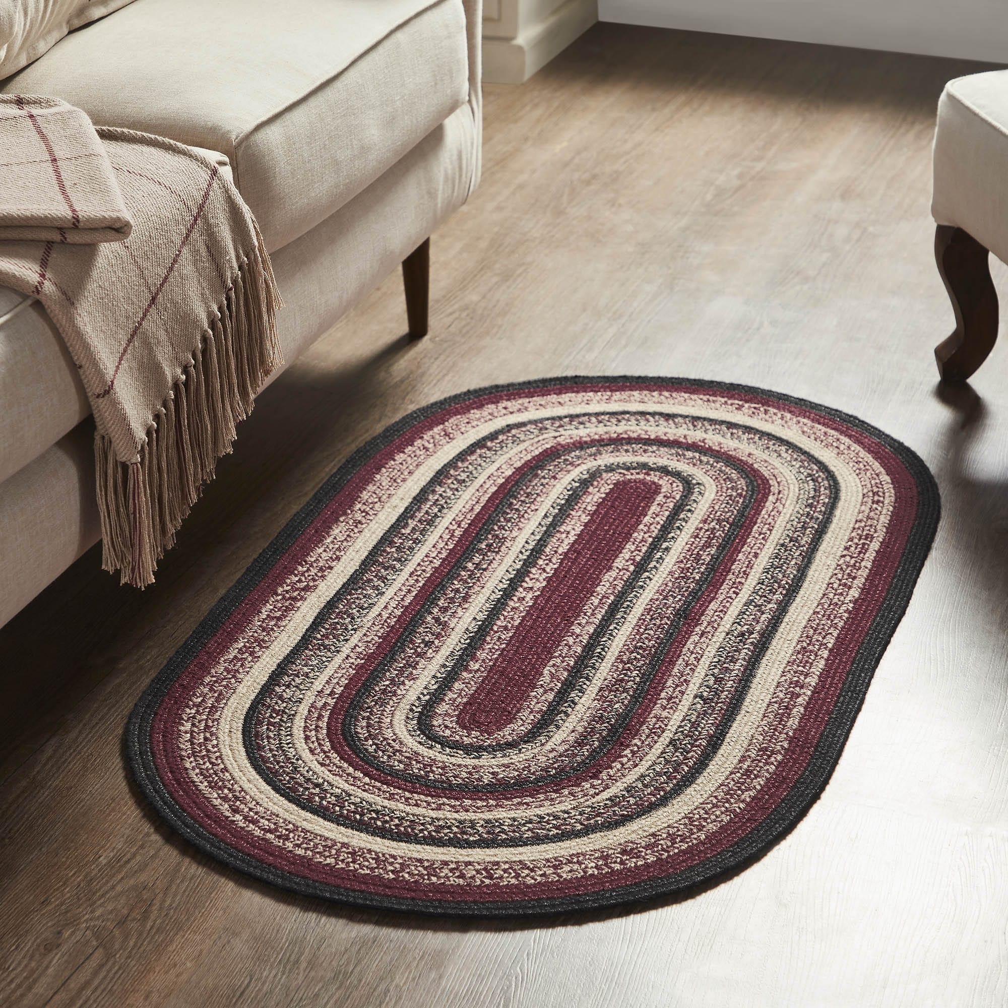 Connell Braided Jute Rug w/ Pad