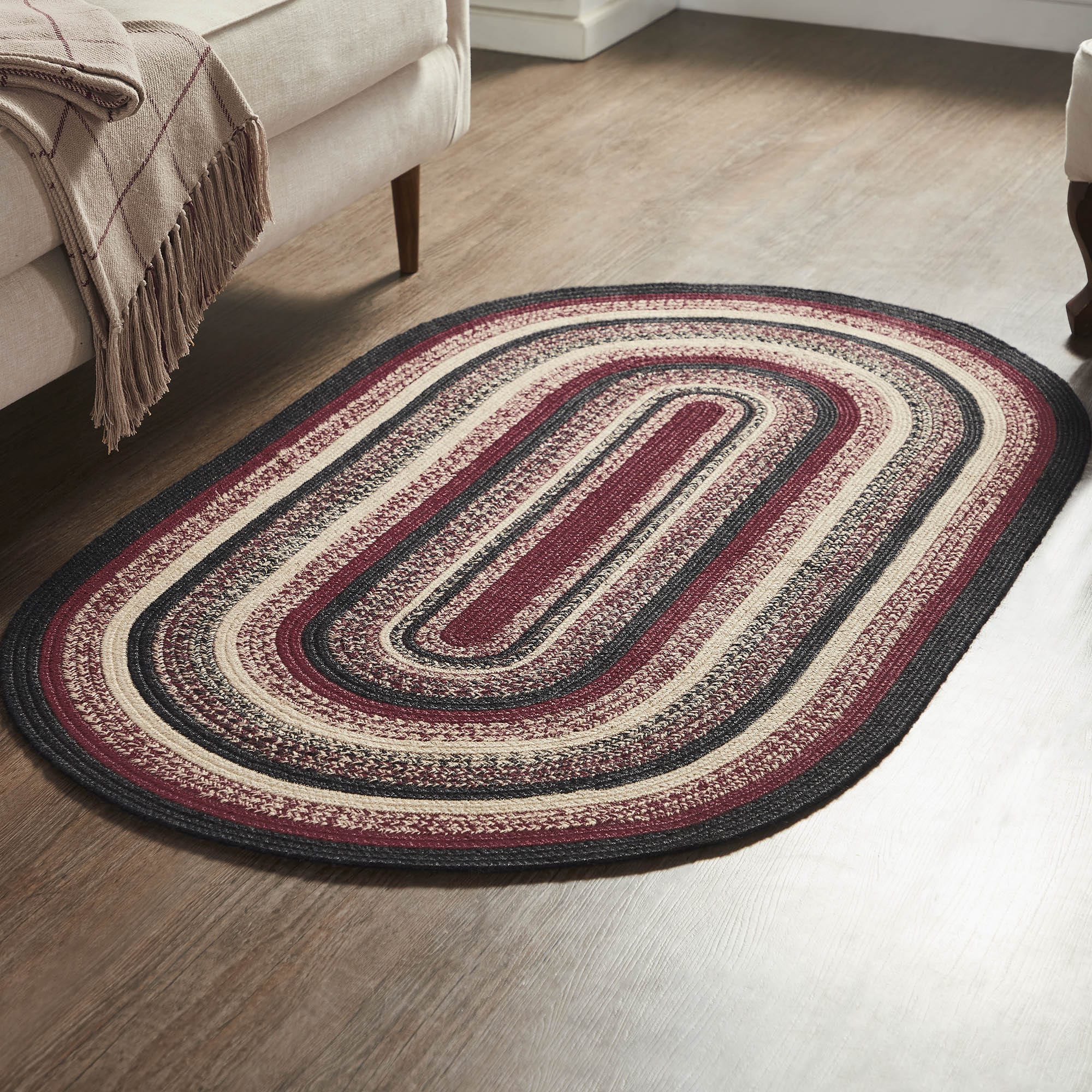 Connell Braided Jute Rug w/ Pad