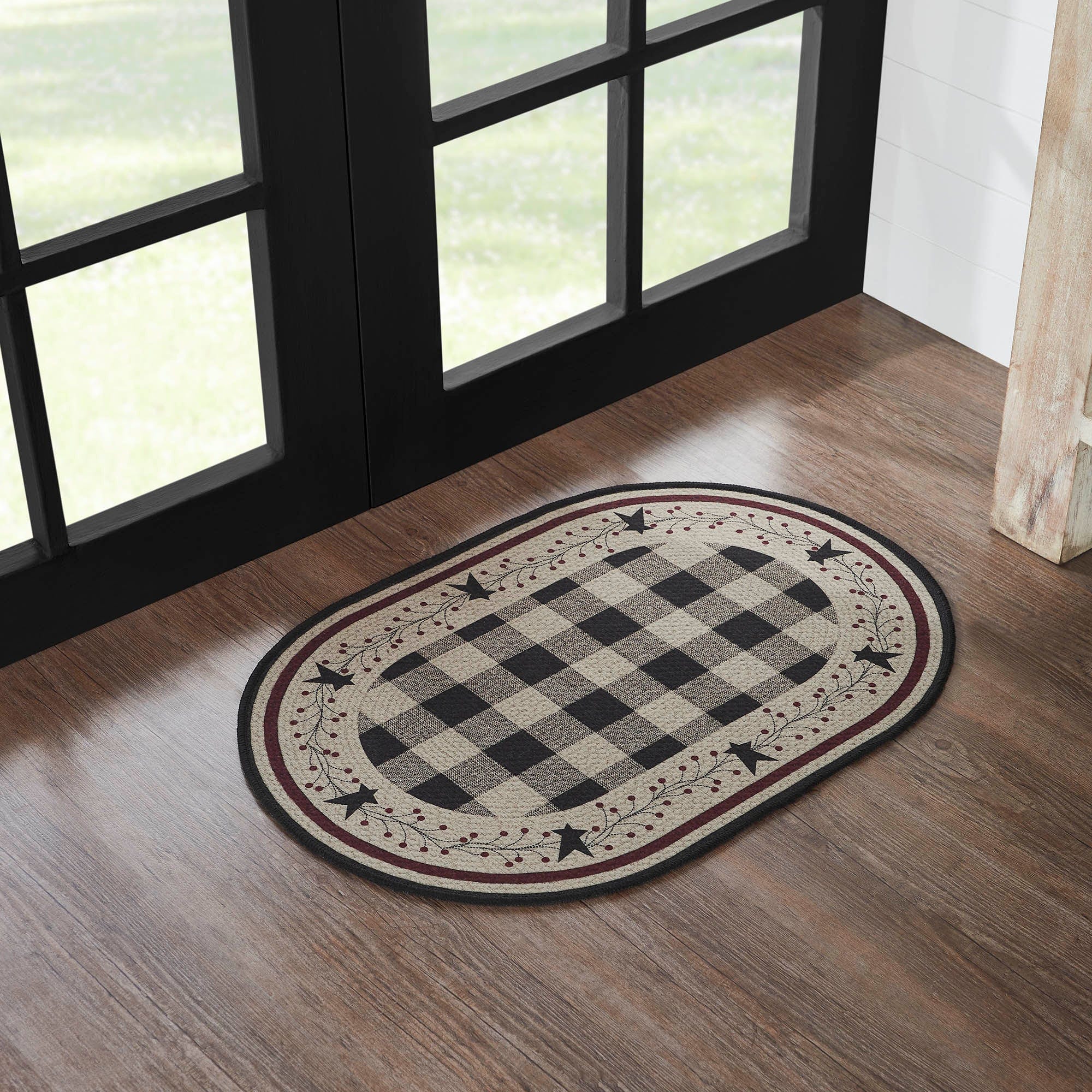 Pip Vinestar Oval Rug w/ Latex Backing