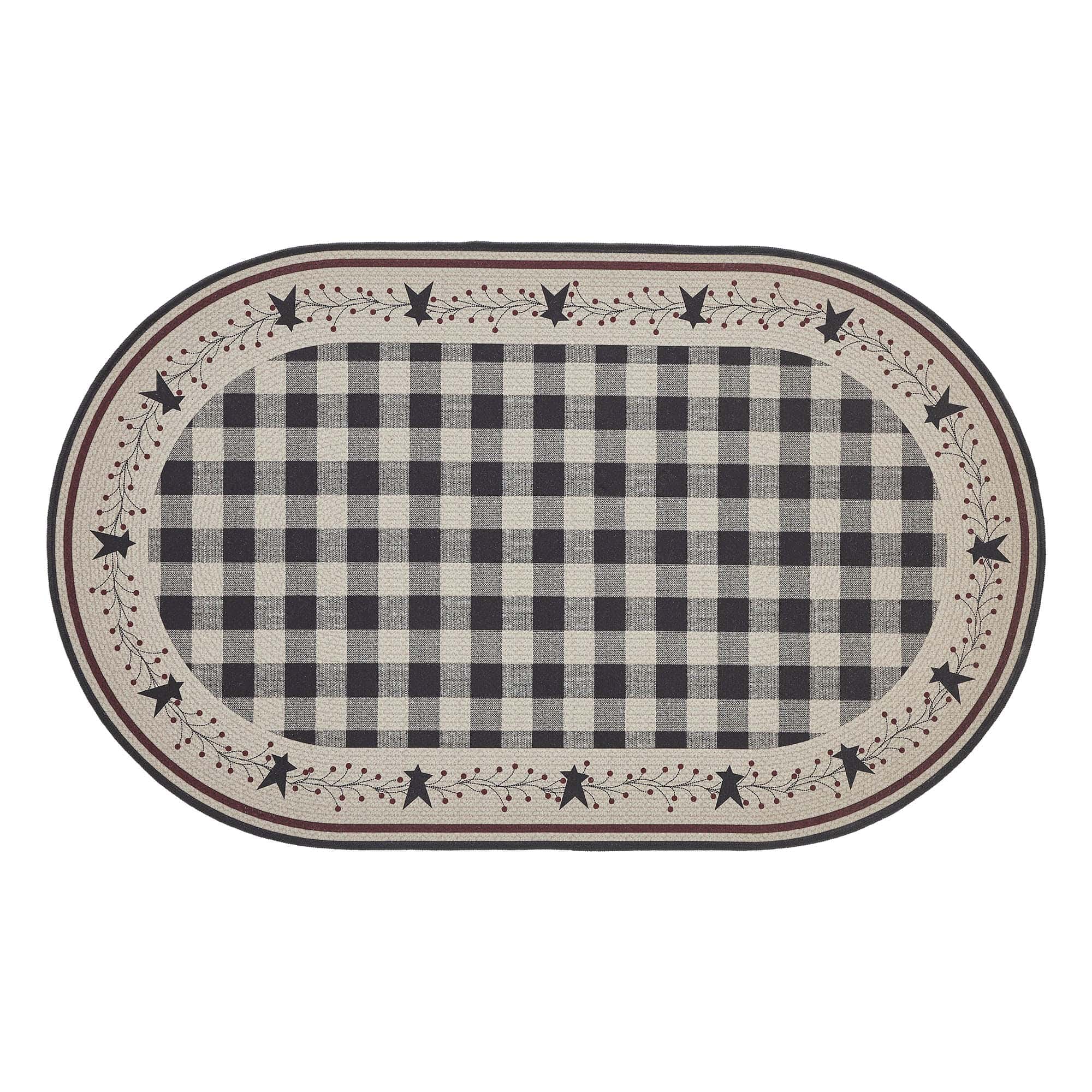 Pip Vinestar Oval Rug w/ Latex Backing