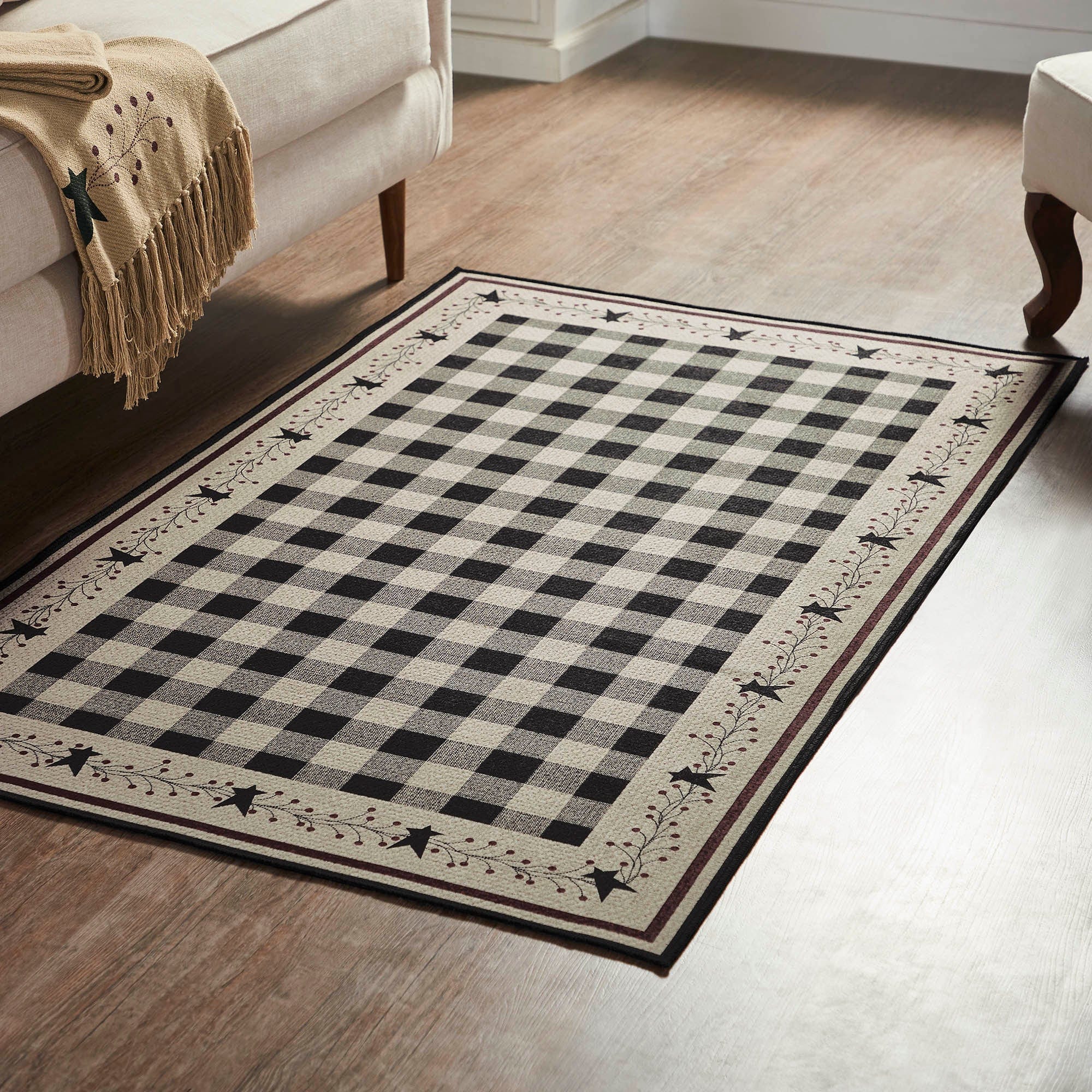 Pip Vinestar Rectangle Rug w/ Latex Backing