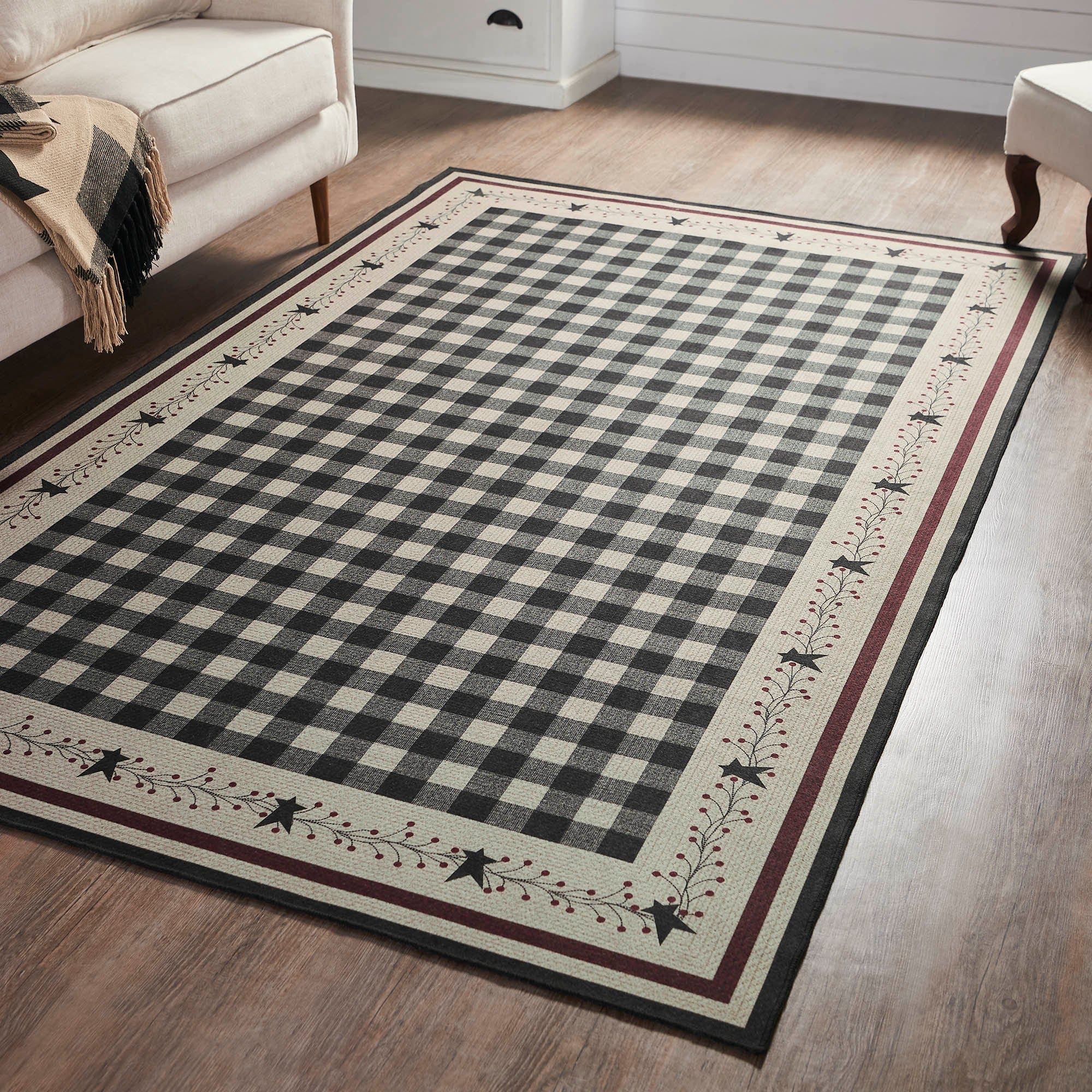 Pip Vinestar Rectangle Rug w/ Latex Backing