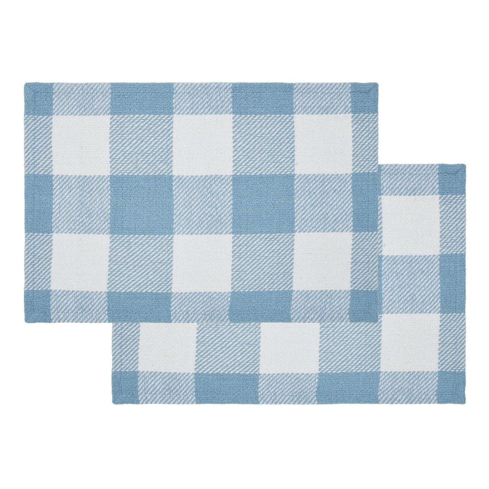 Annie Blue Buffalo Check Placemat Set of 2