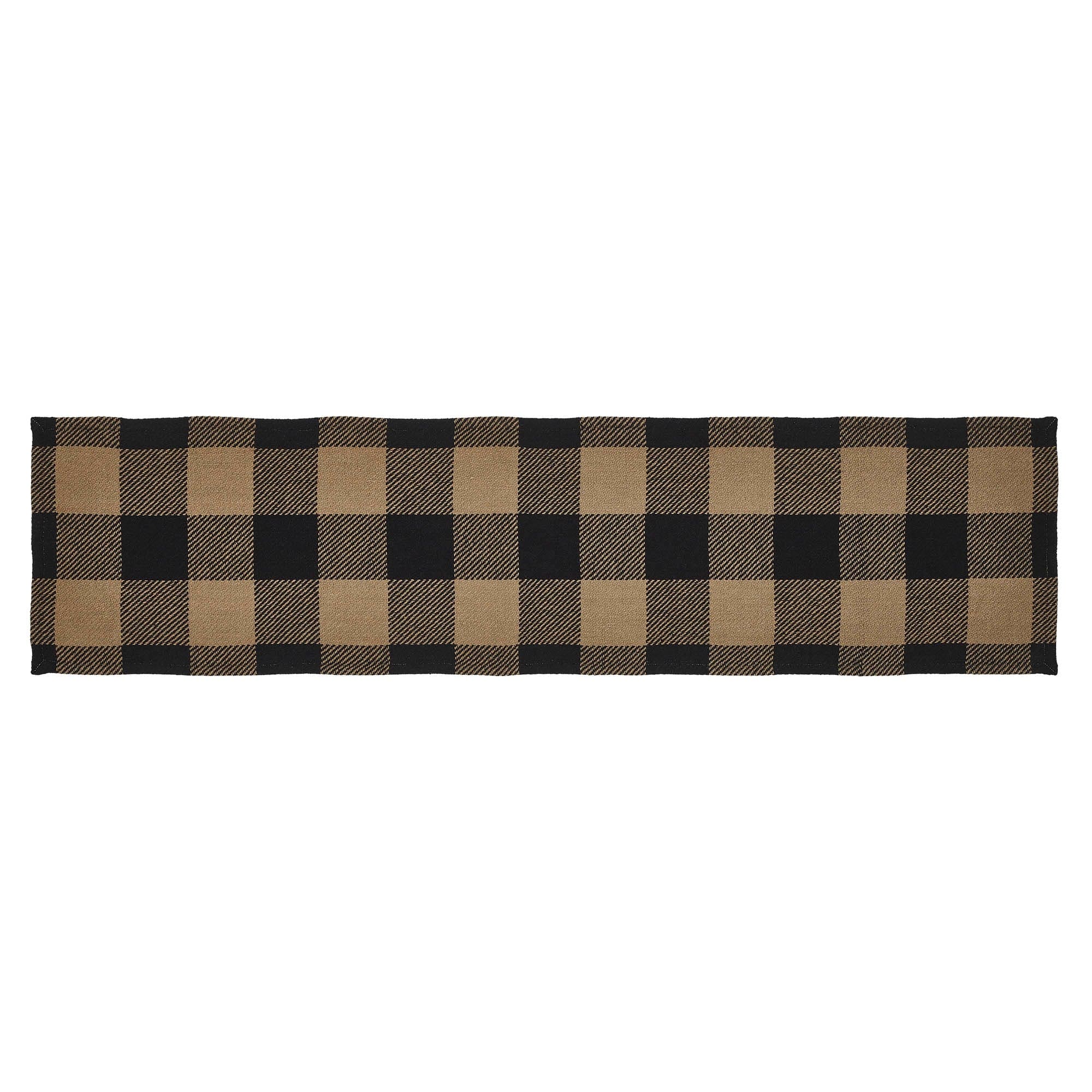 Black Check Table Runner