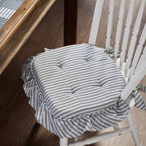 Sawyer Mill Blue Ticking Stripe Chair Pad