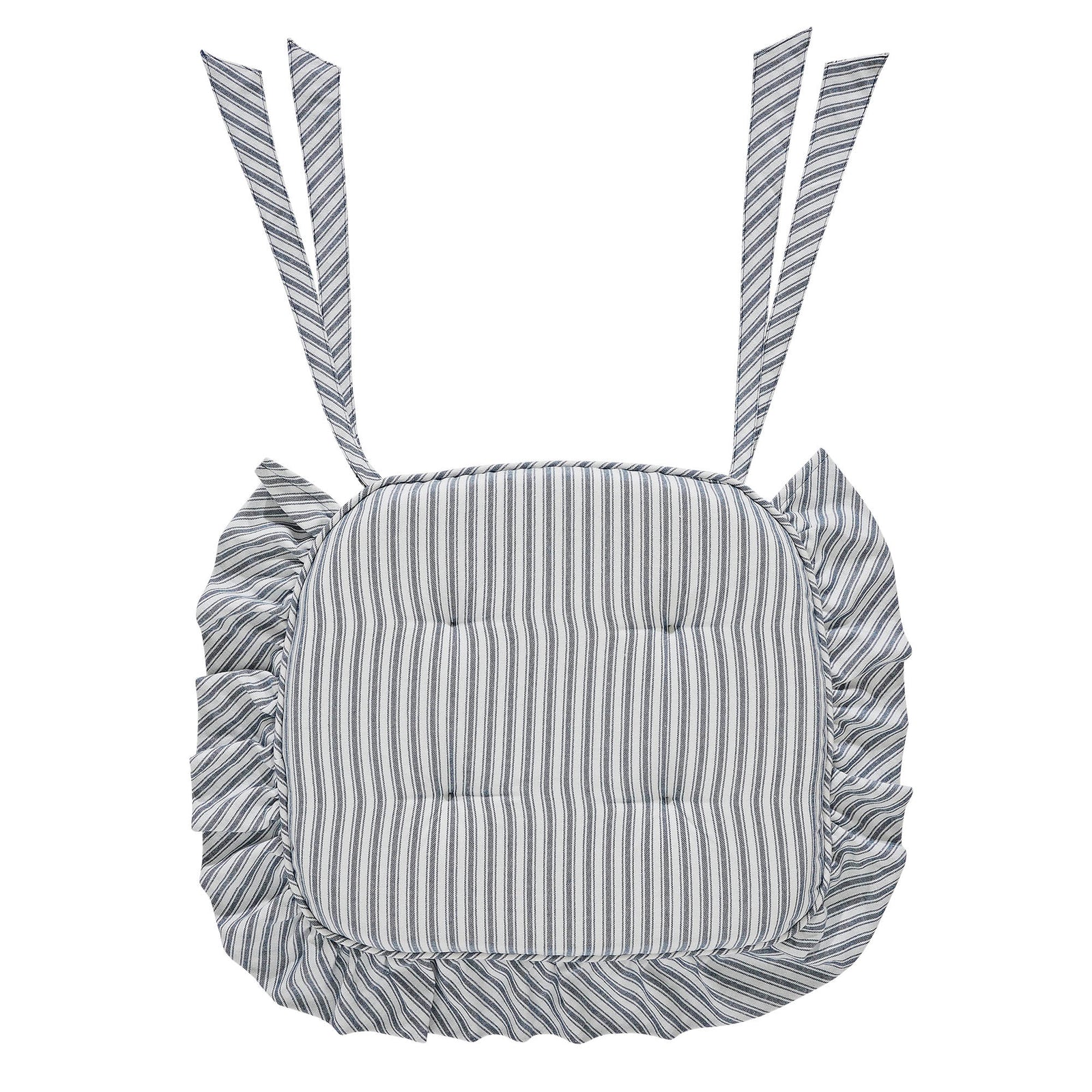 Sawyer Mill Blue Ticking Stripe Chair Pad