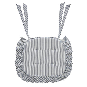 Sawyer Mill Blue Ticking Stripe Chair Pad