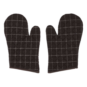 Wyatt Bear Applique Oven Mitt Set of 2