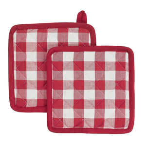 Annie Buffalo Red Pot Holder Set of 2