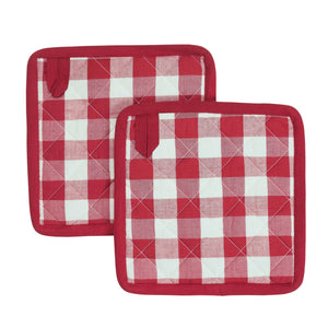 Annie Buffalo Red Pot Holder Set of 2