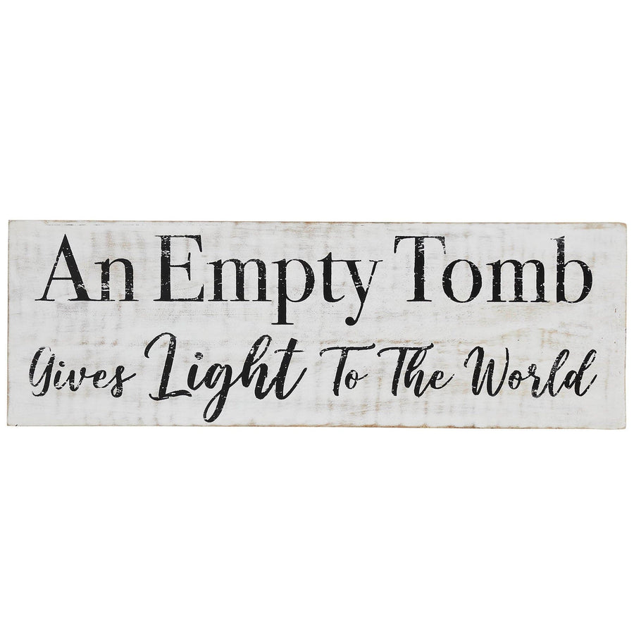 Empty Tomb Wooden Sign