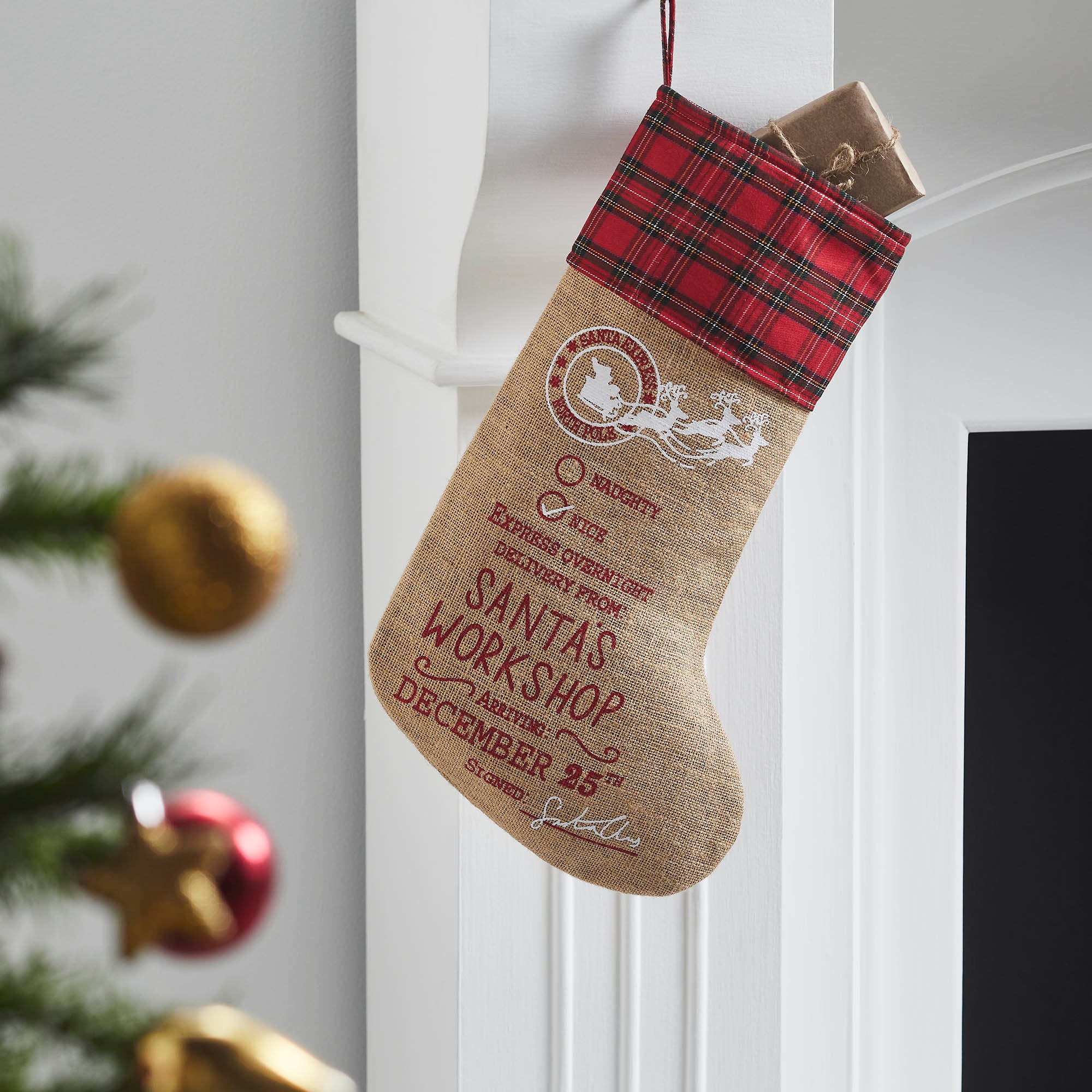 Santa's Workshop Stocking