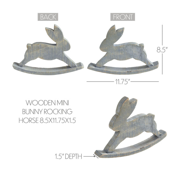Separable Rabbit Rocker 11 Bunny Hop Mini Rocking Bunny - Retro Barn Country Linens